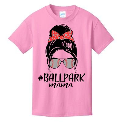 Cute Baseball Ballpark Mama  Kids T-Shirt