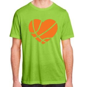 Cute Basketball Heart Adult ChromaSoft Performance T-Shirt