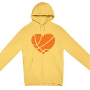 Cute Basketball Heart Premium Pullover Hoodie