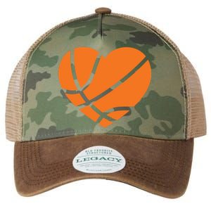 Cute Basketball Heart Legacy Tie Dye Trucker Hat