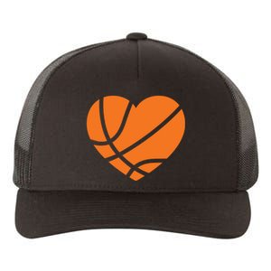 Cute Basketball Heart Yupoong Adult 5-Panel Trucker Hat