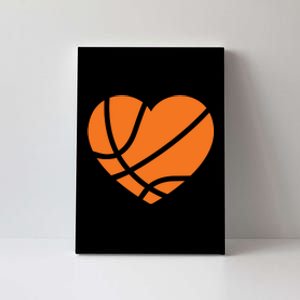 Cute Basketball Heart Canvas