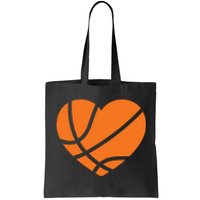 Cute Basketball Heart Tote Bag