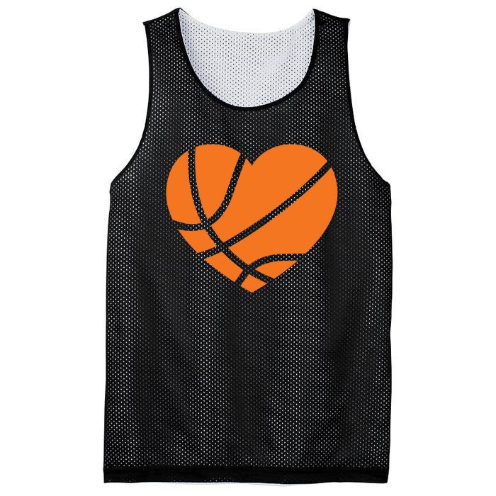 Cute Basketball Heart Mesh Reversible Basketball Jersey Tank