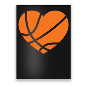 Cute Basketball Heart Poster