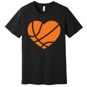 Cute Basketball Heart Premium T-Shirt