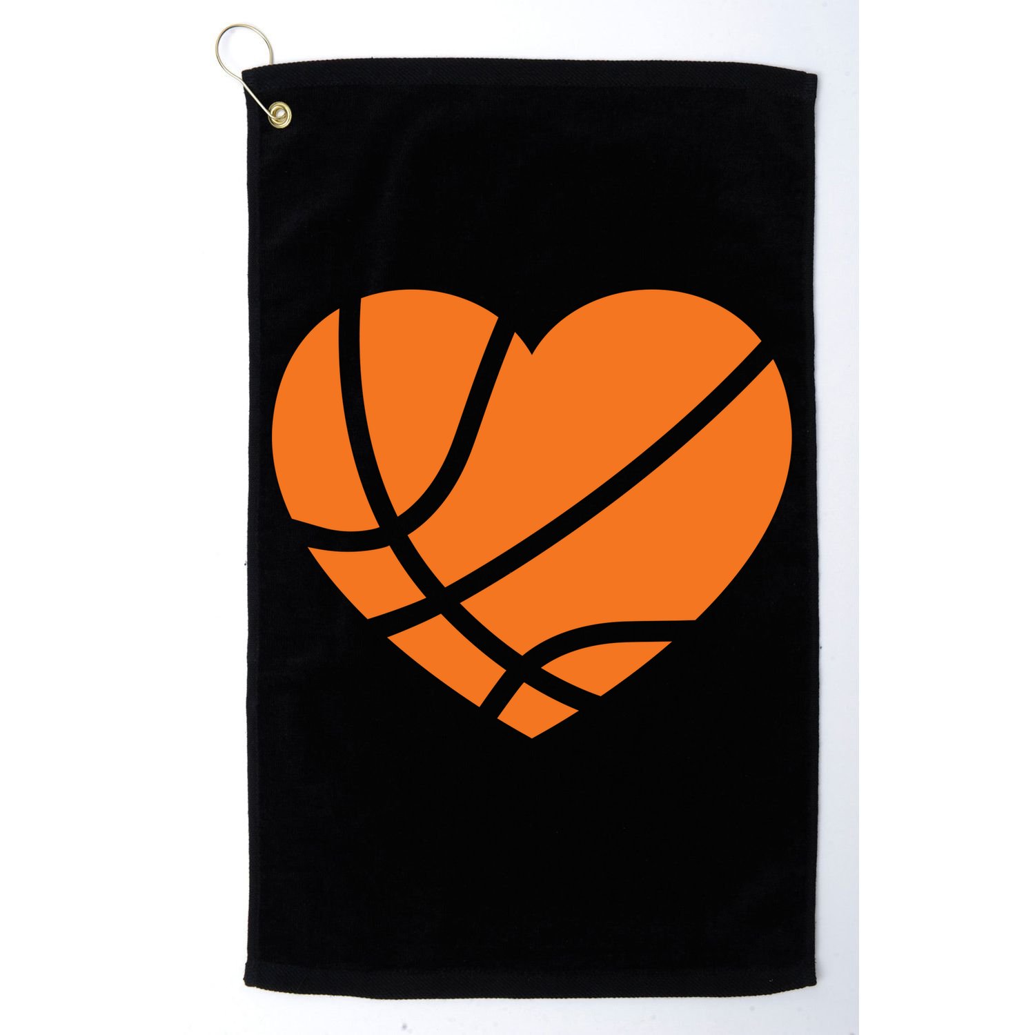 Cute Basketball Heart Golf Towel