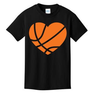 Cute Basketball Heart Kids T-Shirt