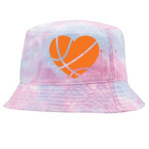 Cute Basketball Heart Tie-Dyed Bucket Hat