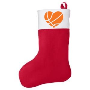 Cute Basketball Heart Felt Holiday Christmas Stocking