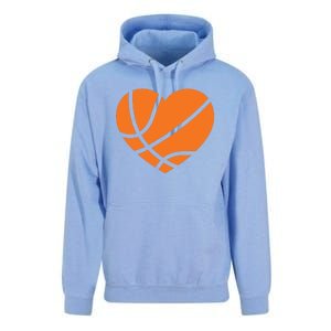 Cute Basketball Heart Unisex Surf Hoodie