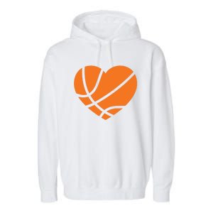 Cute Basketball Heart Garment-Dyed Fleece Hoodie