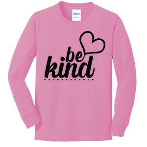 Cute Be Kind Kindness Awareness Kids Long Sleeve Shirt