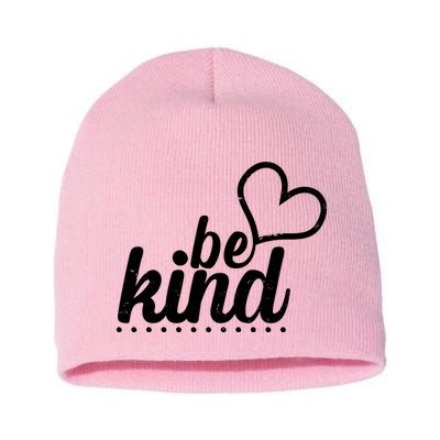 Cute Be Kind Kindness Awareness Short Acrylic Beanie