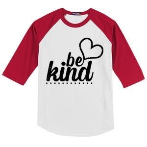 Cute Be Kind Kindness Awareness Kids Colorblock Raglan Jersey