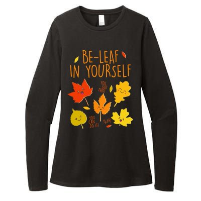 Cute Be-Leaf In Yourself Womens CVC Long Sleeve Shirt