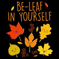 Cute Be-Leaf In Yourself 16 in Basic Backpack