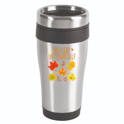 Cute Be-Leaf In Yourself 16oz Travel Tumbler