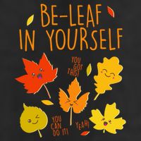 Cute Be-Leaf In Yourself Golf Towel