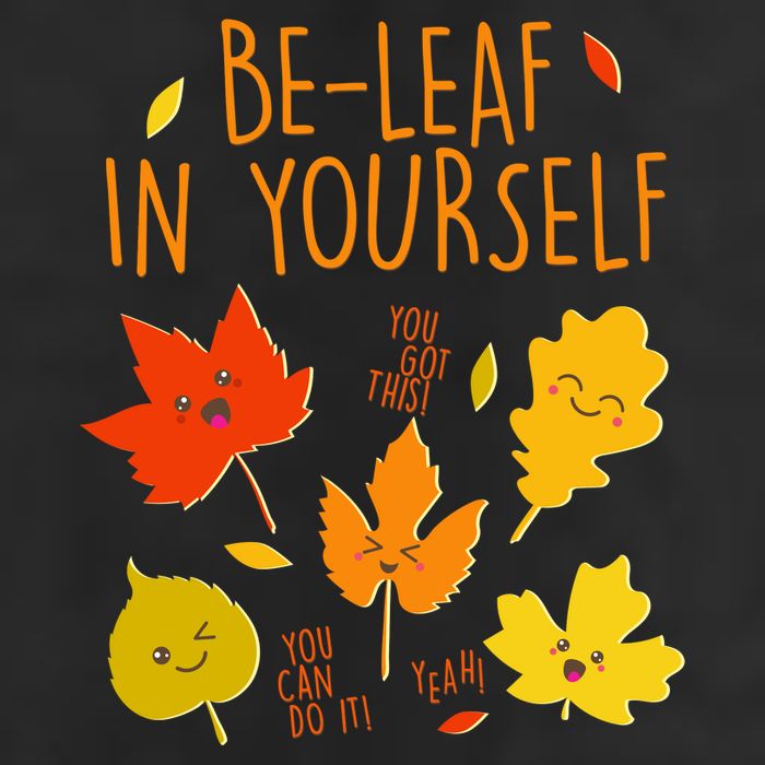 Cute Be-Leaf In Yourself Golf Towel