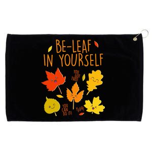 Cute Be-Leaf In Yourself Grommeted Golf Towel