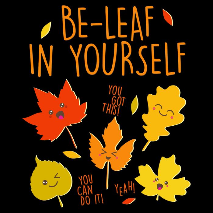 Cute Be-Leaf In Yourself Cropped Pullover Crew