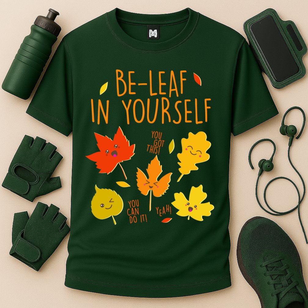 Cute Be-Leaf In Yourself Performance Shirt