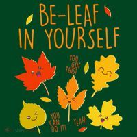 Cute Be-Leaf In Yourself Cooling Performance Long Sleeve Crew