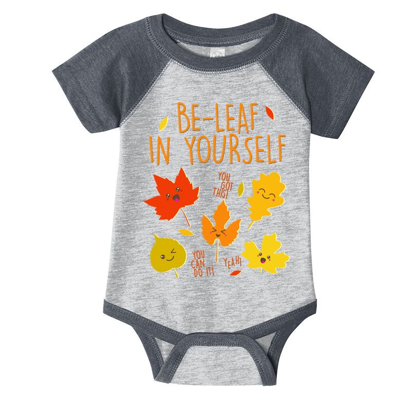 Cute Be-Leaf In Yourself Infant Baby Jersey Bodysuit
