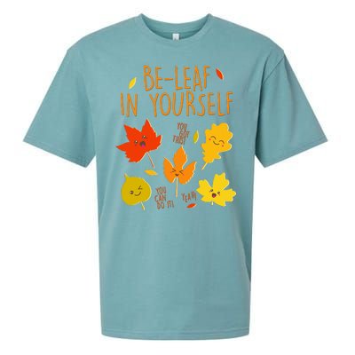 Cute Be-Leaf In Yourself Sueded Cloud Jersey T-Shirt