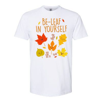 Cute Be-Leaf In Yourself Softstyle® CVC T-Shirt