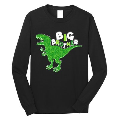 Cute Big Brother T-Rex Dinosaur Long Sleeve Shirt