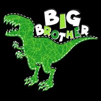 Cute Big Brother T-Rex Dinosaur T-Shirt