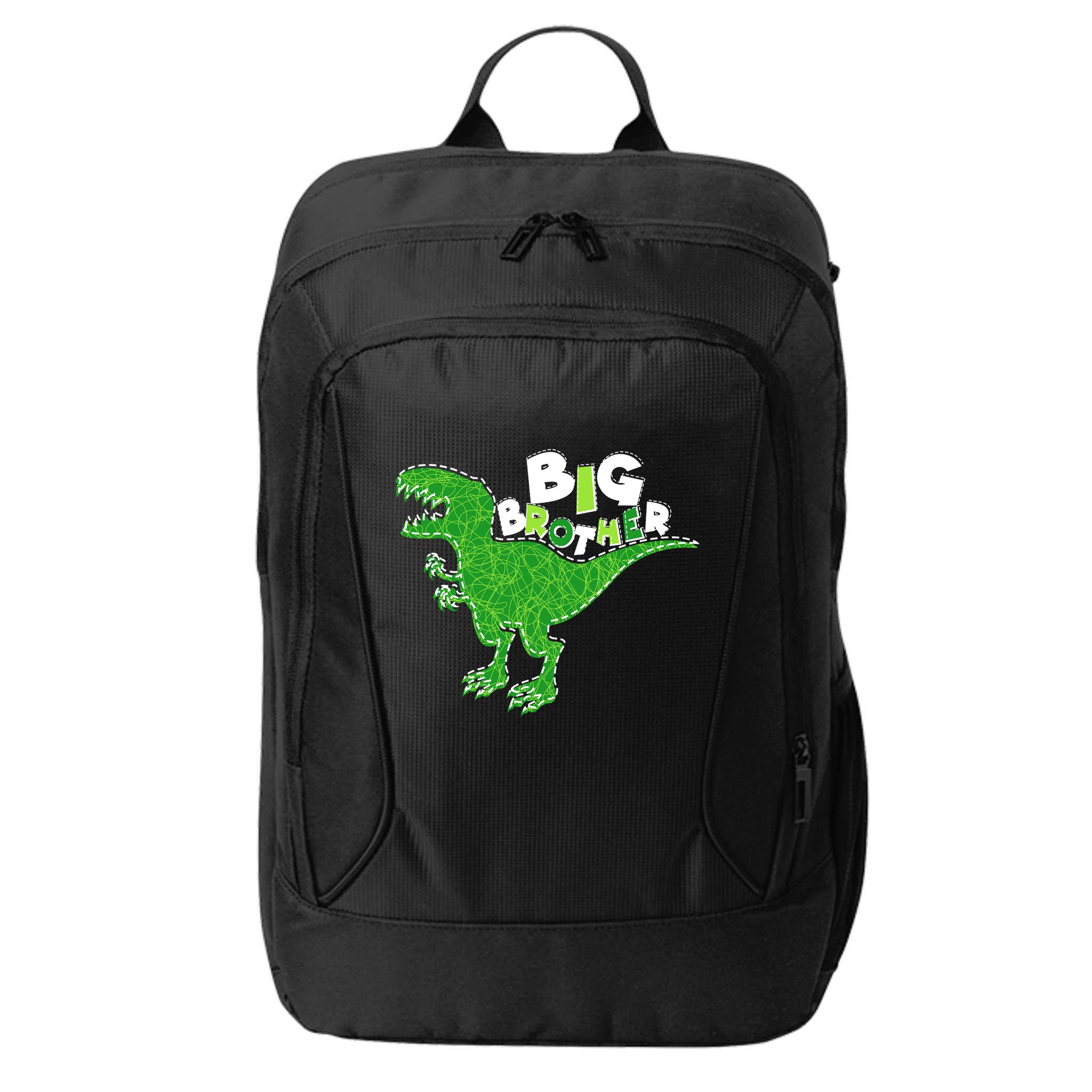 Cute Big Brother T-Rex Dinosaur City Backpack