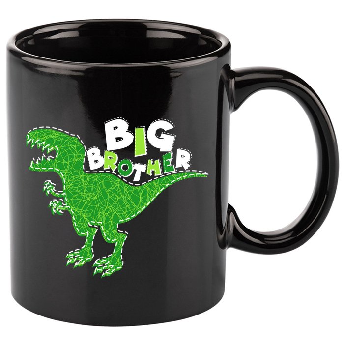 Cute Big Brother T-Rex Dinosaur 11oz C Handle Ceramic Mug