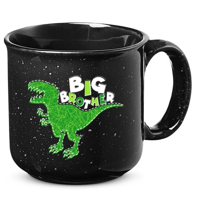 Cute Big Brother T-Rex Dinosaur 15oz Campfire Ceramic Mug