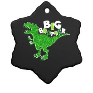 Cute Big Brother T-Rex Dinosaur Ceramic Star Ornament