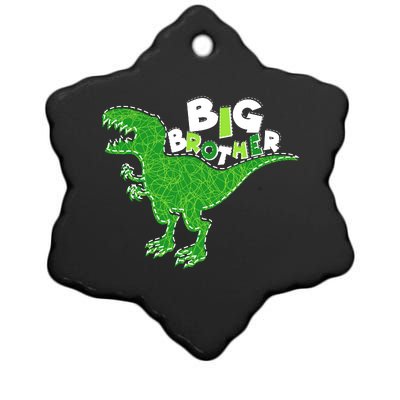 Cute Big Brother T-Rex Dinosaur Ceramic Star Ornament