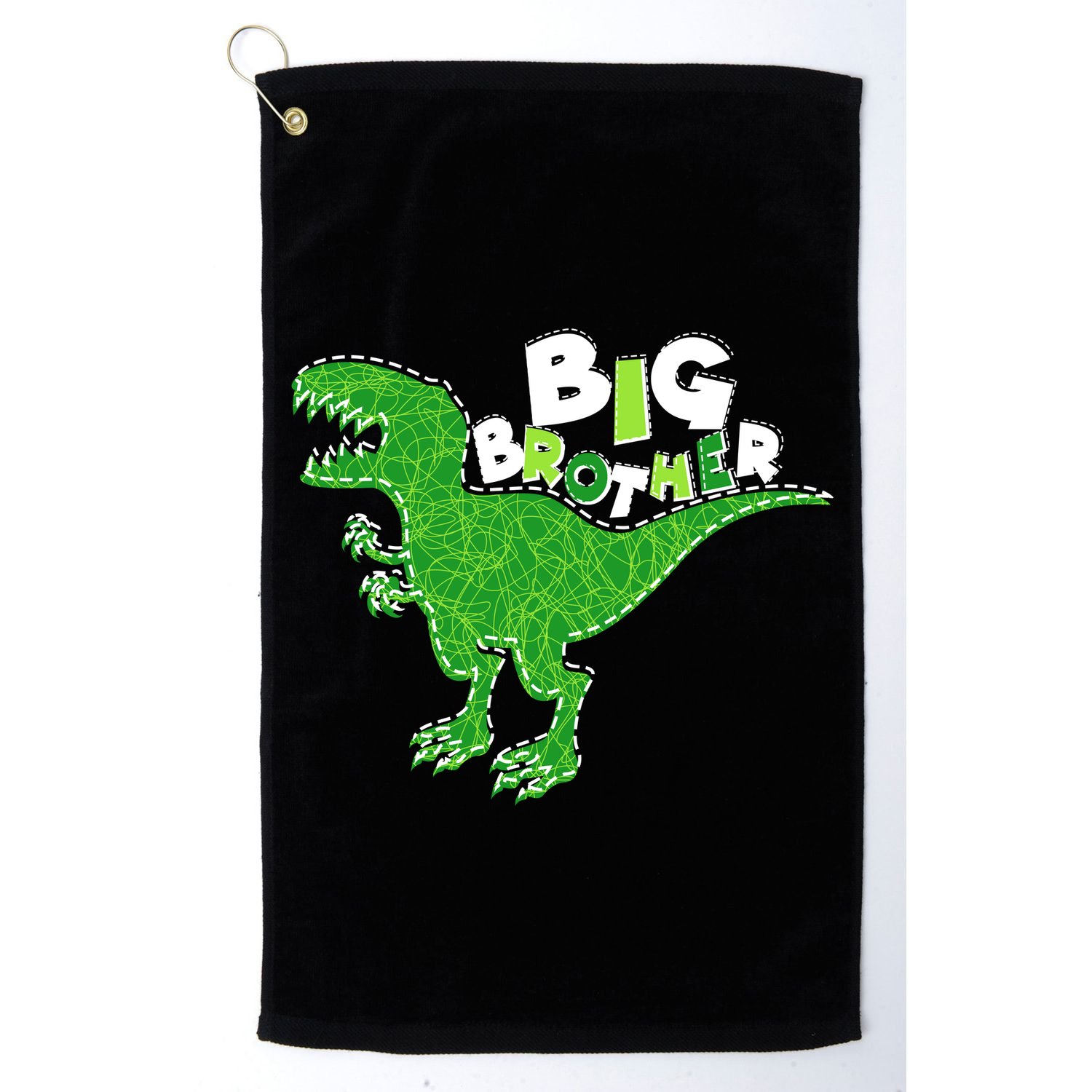 Cute Big Brother T-Rex Dinosaur Golf Towel