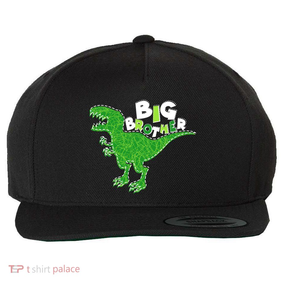 Cute Big Brother T-Rex Dinosaur Wool Snapback Cap
