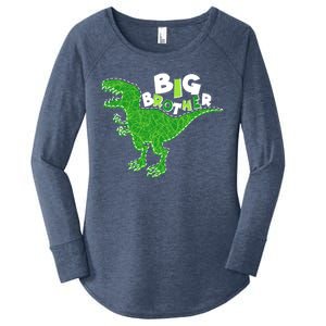 Cute Big Brother T-Rex Dinosaur Women's Perfect Tri Tunic Long Sleeve Shirt