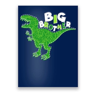 Cute Big Brother T-Rex Dinosaur Poster