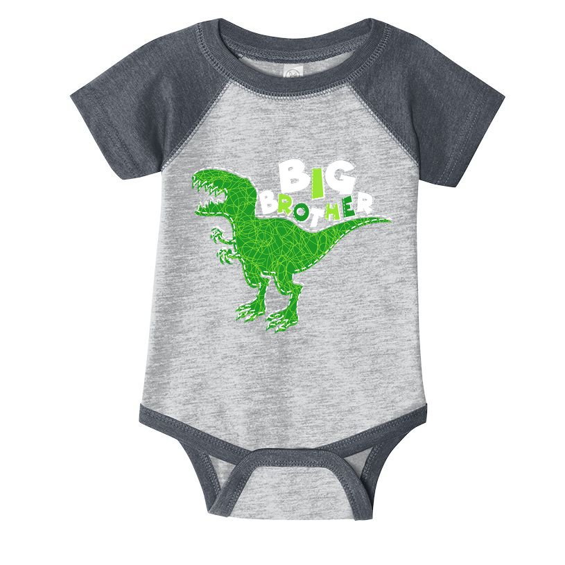 Cute Big Brother T-Rex Dinosaur Infant Baby Jersey Bodysuit