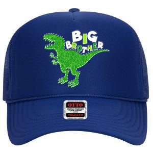 Cute Big Brother T-Rex Dinosaur High Crown Mesh Back Trucker Hat