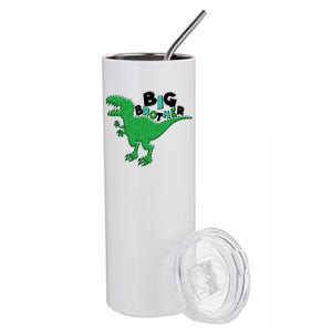 Cute Big Brother T-Rex Dinosaur Stainless Steel Tumbler