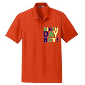 Cute Birthday Boy! Dry Zone Grid Polo