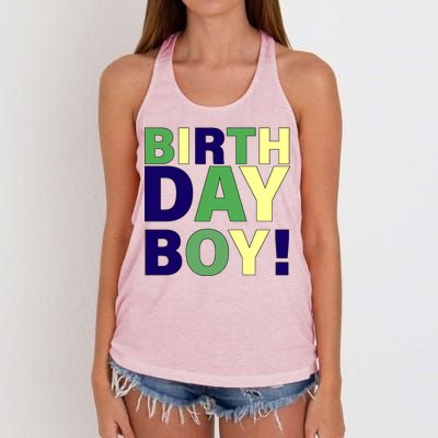 Cute Birthday Boy! Women's Knotted Racerback Tank