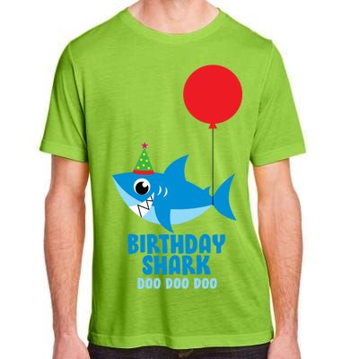 Cute Birthday Shark Doo Doo Doo  Adult ChromaSoft Performance T-Shirt