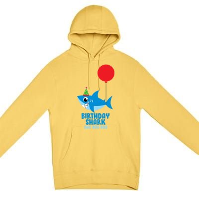 Cute Birthday Shark Doo Doo Doo  Premium Pullover Hoodie