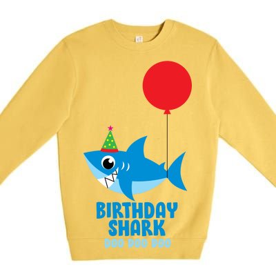 Cute Birthday Shark Doo Doo Doo  Premium Crewneck Sweatshirt